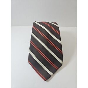 Vintage Christian Dior Cravates Scroll Striped Tie ALL SILK Excellent Condition‎